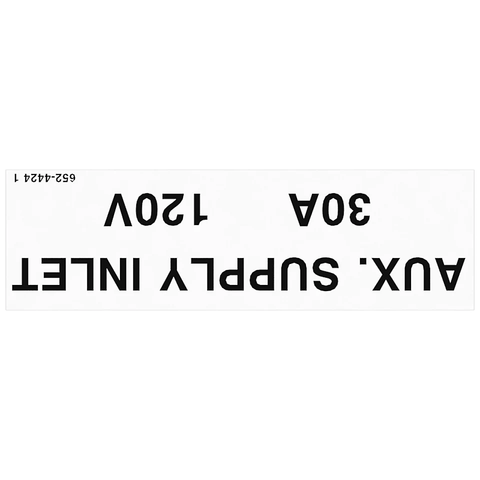 652-4424: Auxiliary Power Supply Panel Instruction Film 6524424 buy