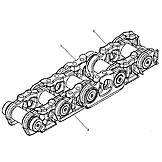 653-5193: Герметичная и смазанная гусеничная лента, 45 звеньев 6535193 купить