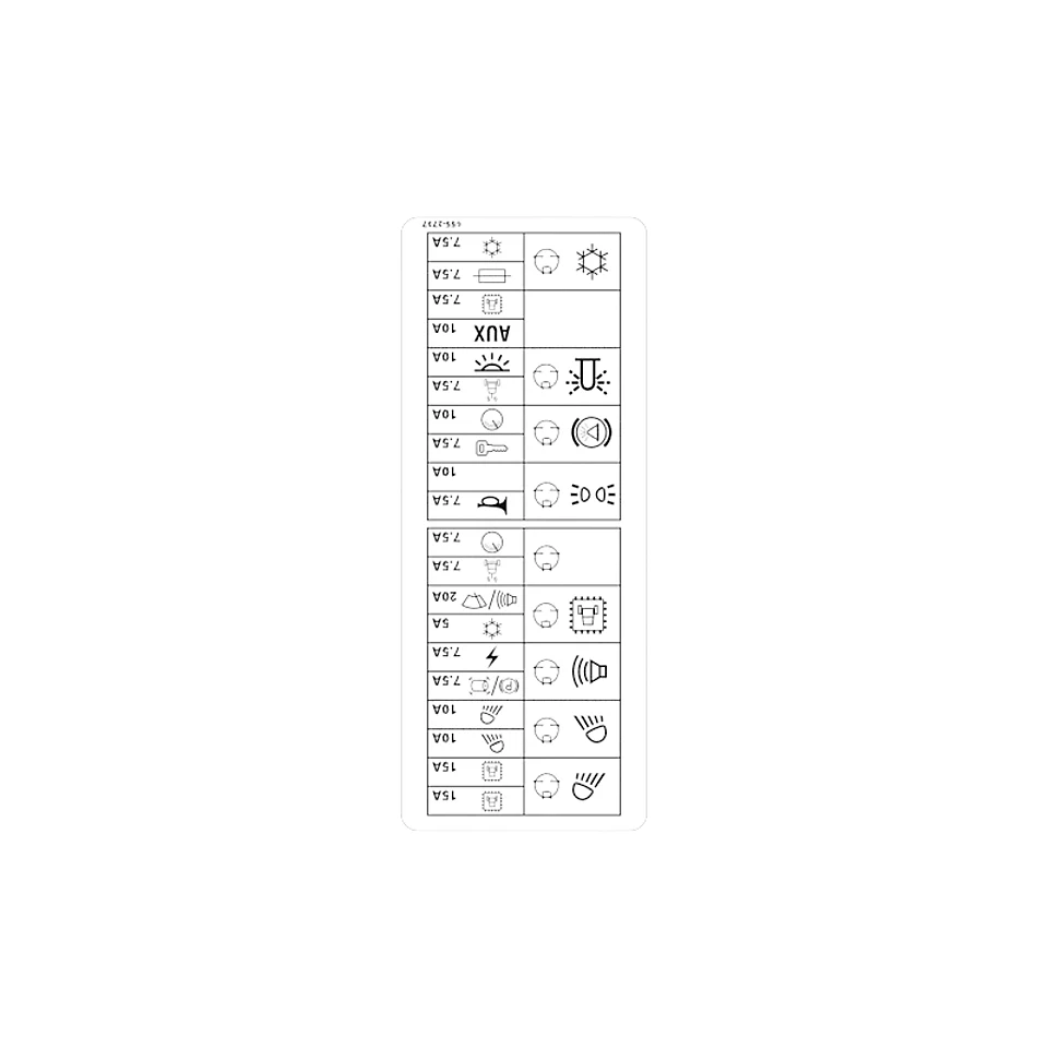 655-2737: Пленка для панели предохранителей и реле 6552737 купить