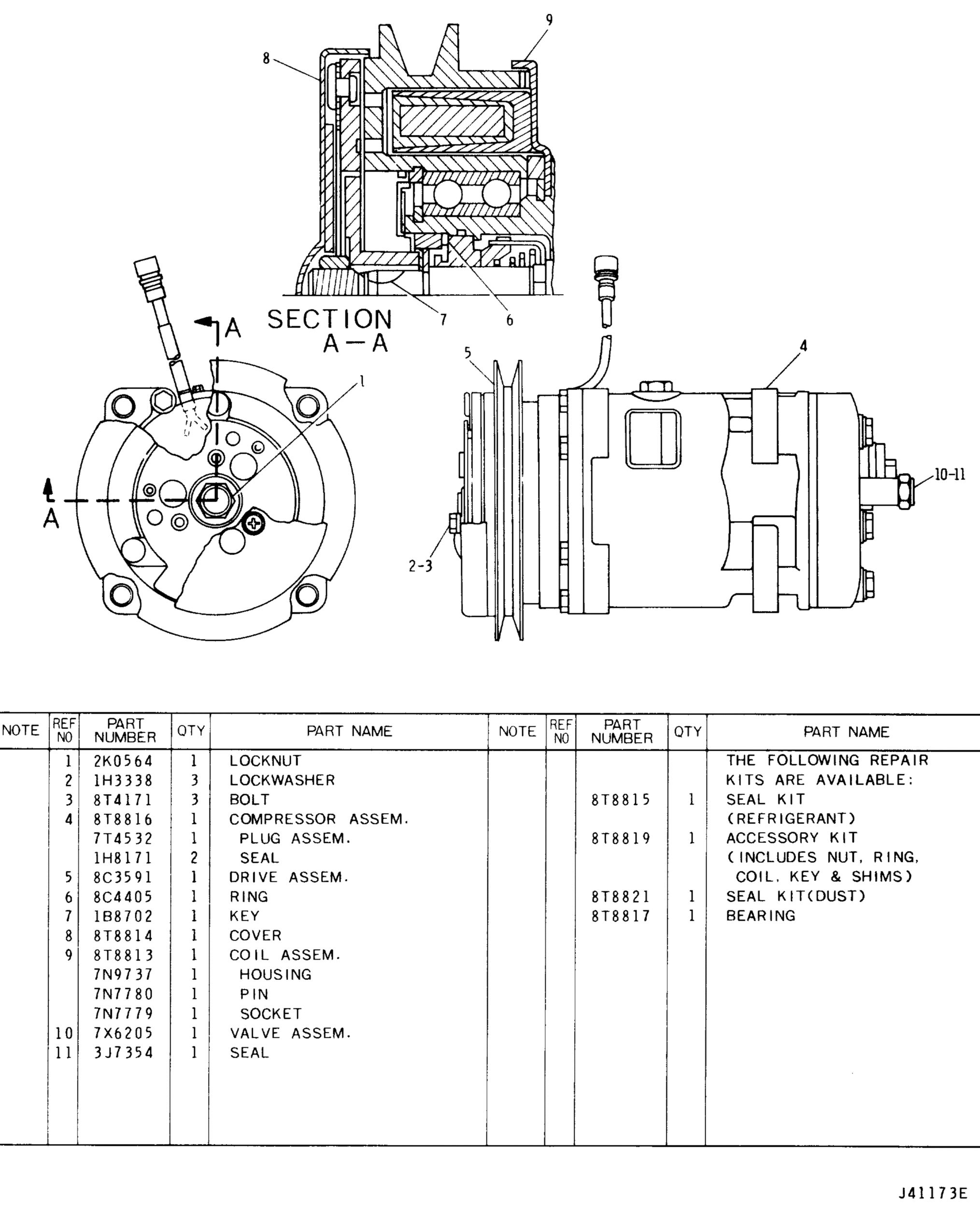 8T-9761: Компрессор 8T9761 купить