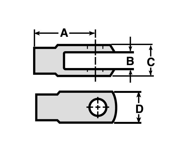 9S-1314: 1.38" Wide Yoke Rod End 9S1314 купить