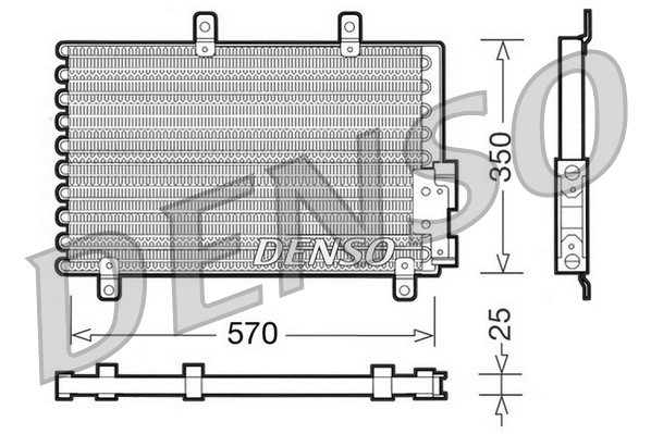 DCN01001: Конденсор кондиционера Denso DCN01001 купить