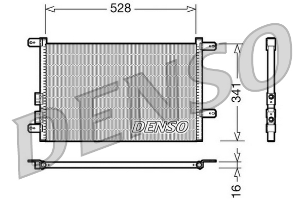 DCN01003: Конденсор кондиционера Denso DCN01003 купить