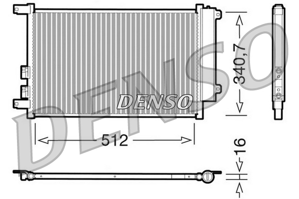 DCN01010: Конденсор кондиционера Denso DCN01010 купить