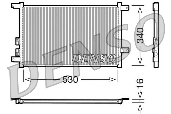 DCN01011: Конденсор кондиционера Denso DCN01011 купить