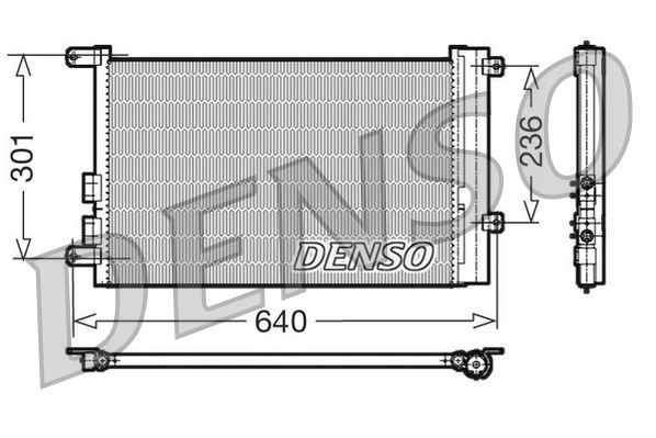 DCN01016: Конденсор кондиционера Denso DCN01016 купить