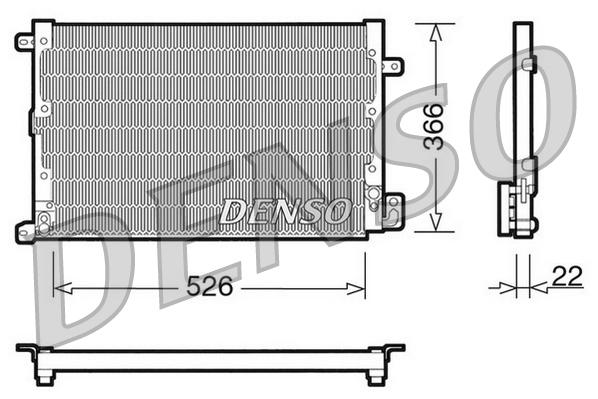 DCN01020: Конденсор кондиционера Denso DCN01020 купить
