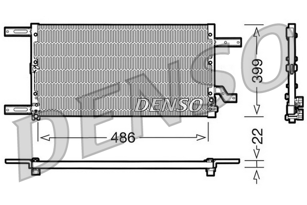DCN01021: Конденсор кондиционера Denso DCN01021 купить