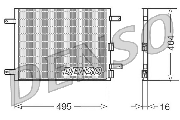 DCN01023: Конденсор кондиционера Denso DCN01023 купить