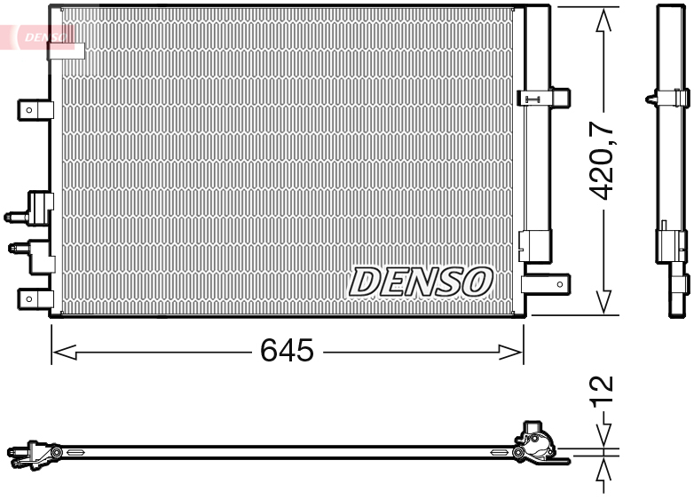 DCN01024: Конденсор кондиционера Denso DCN01024 купить