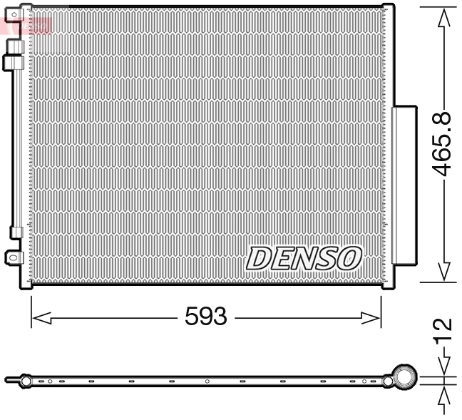 DCN01025: Конденсор кондиционера Denso DCN01025 купить