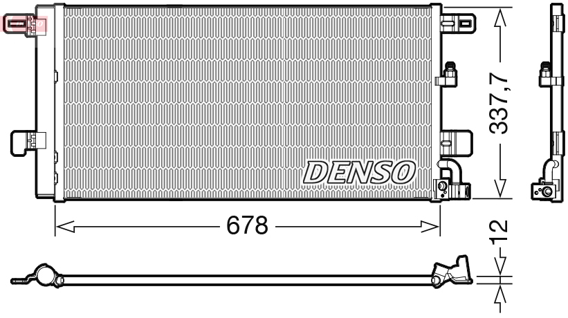 DCN02001: Конденсор кондиционера Denso DCN02001 купить