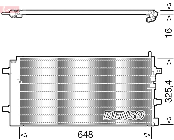 DCN02002: Конденсор кондиционера Denso DCN02002 купить