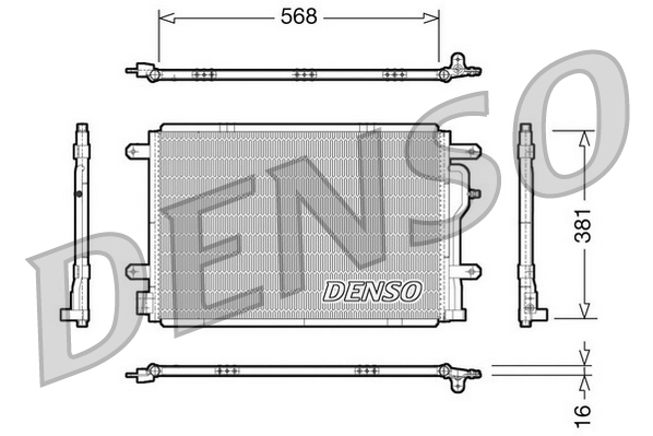 DCN02004: Конденсор кондиционера Denso DCN02004 купить