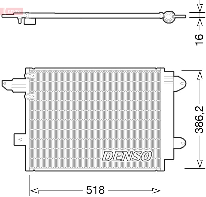 DCN02005: Конденсор кондиционера Denso DCN02005 купить