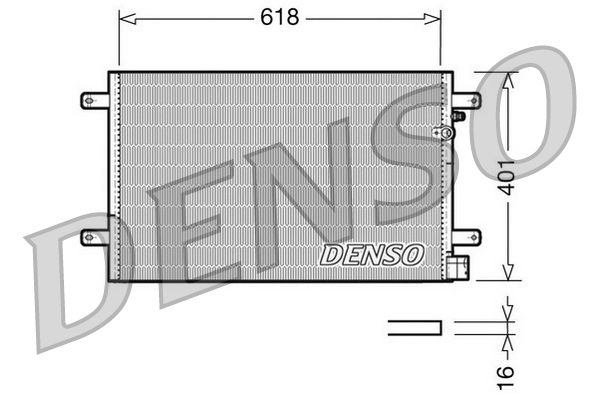 DCN02006: Конденсор кондиционера Denso DCN02006 купить