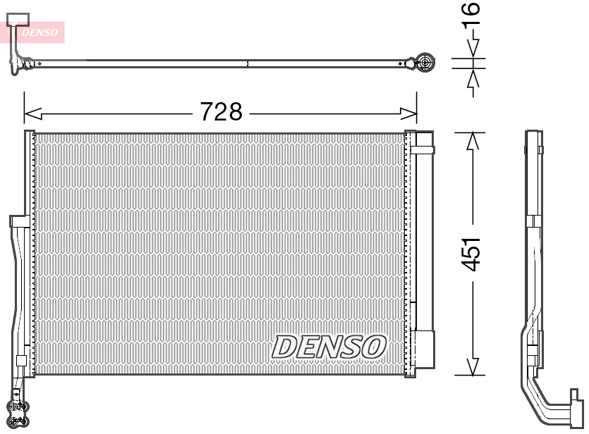 DCN02007: Конденсор кондиционера Denso DCN02007 купить