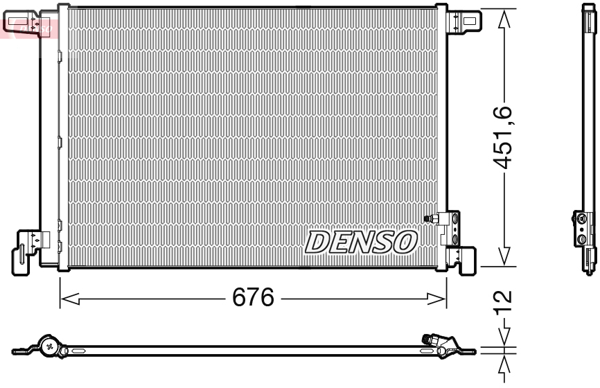 DCN02008: Конденсор кондиционера Denso DCN02008 купить