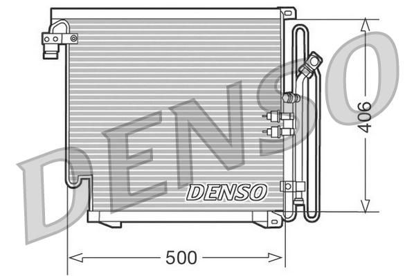 DCN02010: Конденсор кондиционера Denso DCN02010 купить