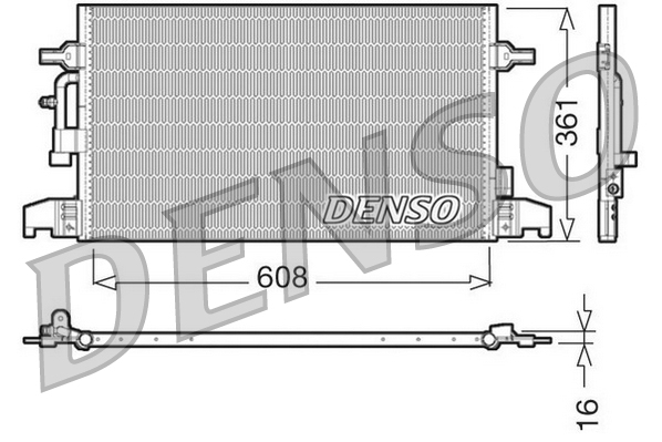 DCN02016: Конденсор кондиционера Denso DCN02016 купить