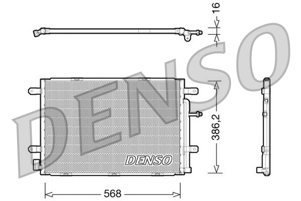 DCN02019: Конденсор кондиционера Denso DCN02019 купить