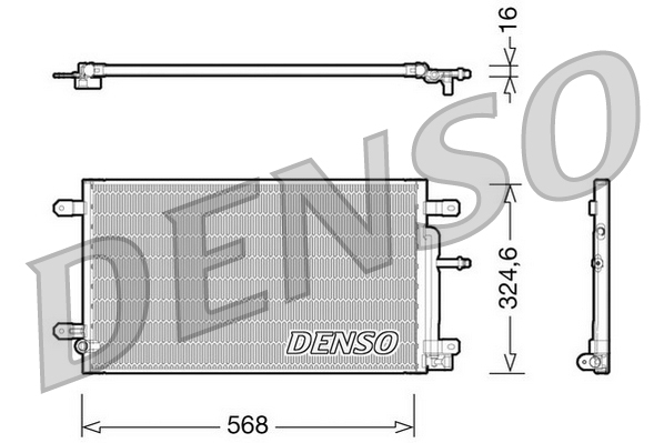 DCN02020: Конденсор кондиционера Denso DCN02020 купить