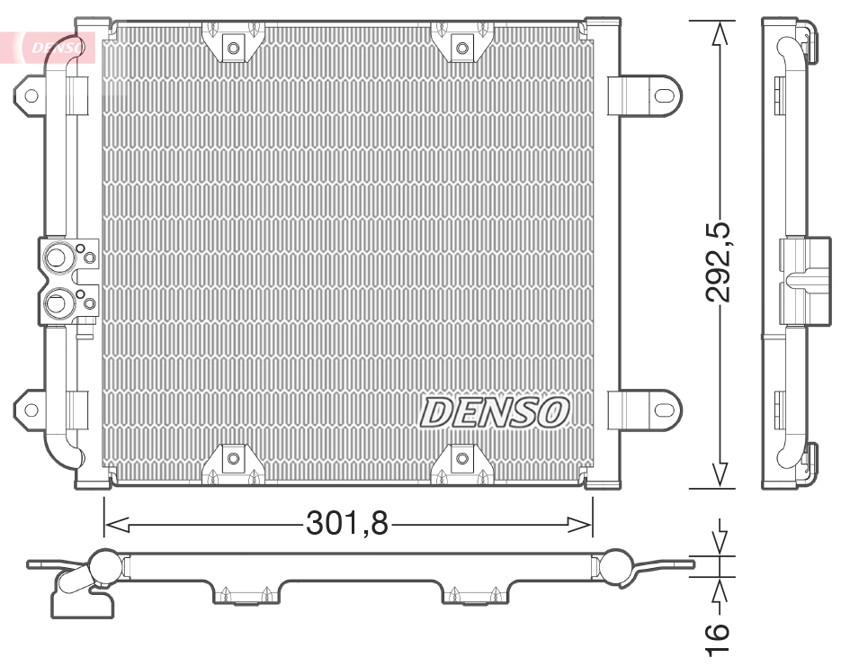 DCN02028: Конденсор кондиционера Denso DCN02028 купить