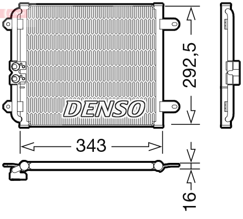DCN02032: Конденсор кондиционера Denso DCN02032 купить