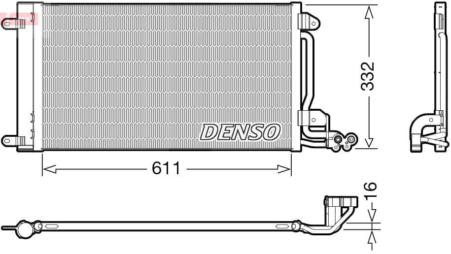 DCN02034: Конденсор кондиционера Denso DCN02034 купить