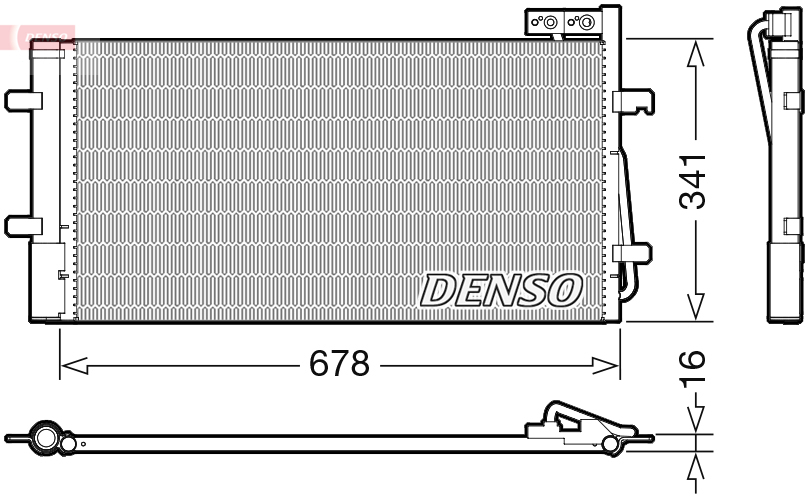 DCN02035: Конденсор кондиционера Denso DCN02035 купить