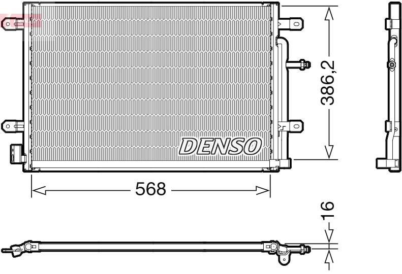 DCN02038: Конденсор кондиционера Denso DCN02038 купить