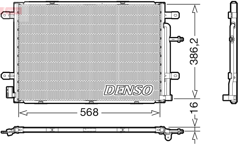 DCN02039: Конденсор кондиционера Denso DCN02039 купить