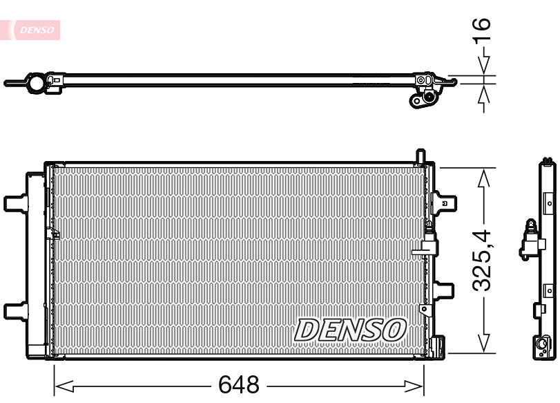 DCN02040: Конденсор кондиционера Denso DCN02040 купить