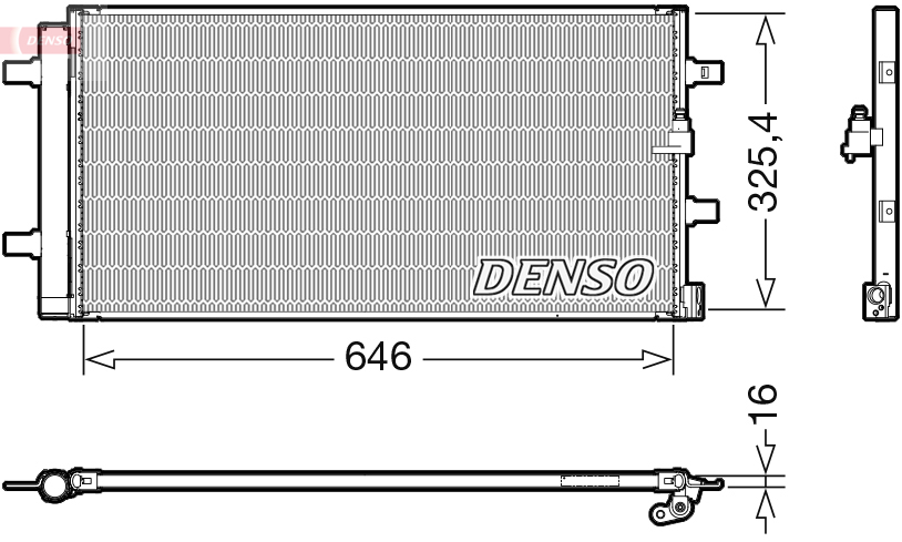 DCN02041: Конденсор кондиционера Denso DCN02041 купить