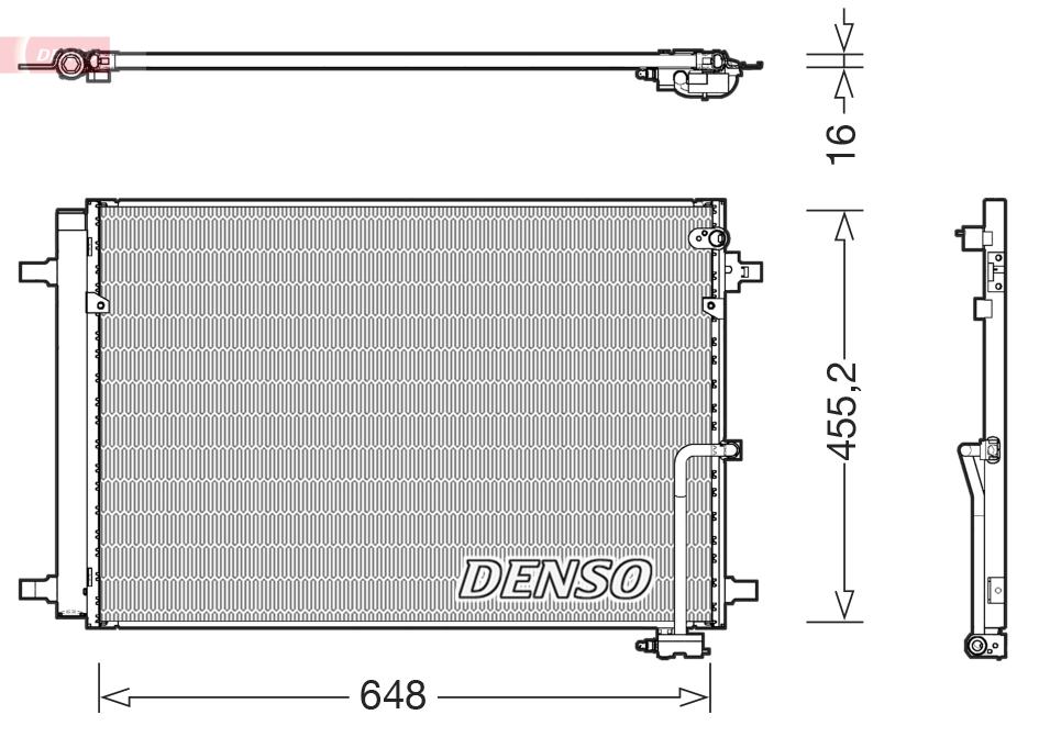 DCN02042: Конденсор кондиционера Denso DCN02042 купить