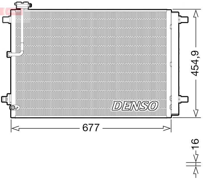 DCN02046: Конденсор кондиционера Denso DCN02046 купить