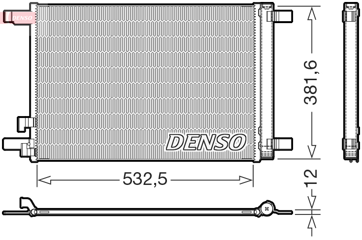 DCN02048: Конденсор кондиционера Denso DCN02048 купить