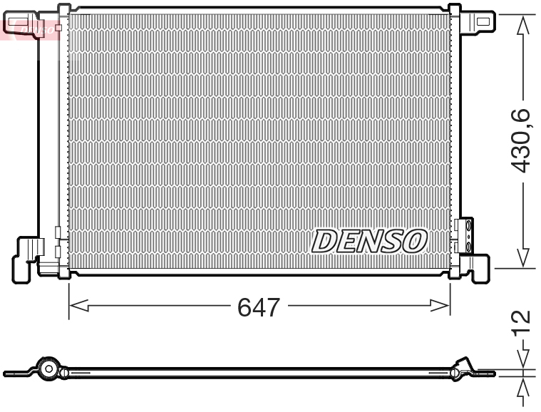 DCN02050: Конденсор кондиционера Denso DCN02050 купить