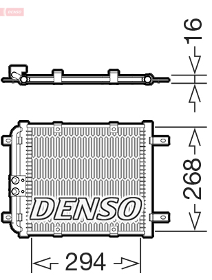 DCN02052: Конденсор кондиционера Denso DCN02052 купить