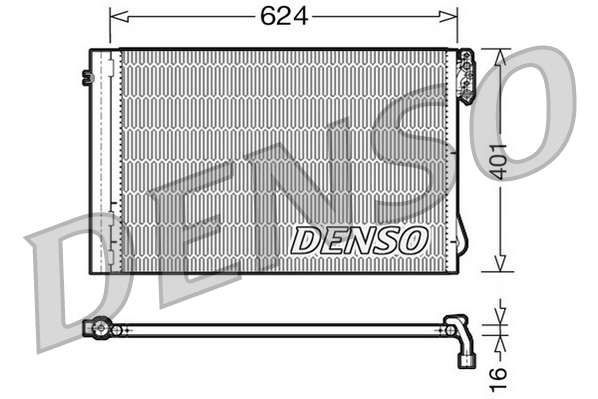 DCN05011: Конденсор кондиционера Denso DCN05011 купить