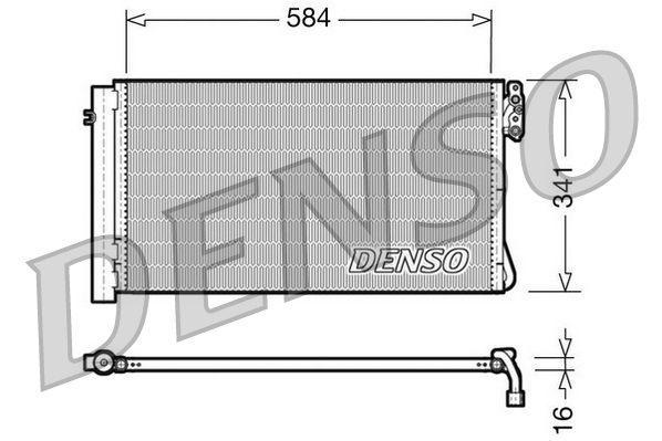 DCN05012: Конденсор кондиционера Denso DCN05012 купить