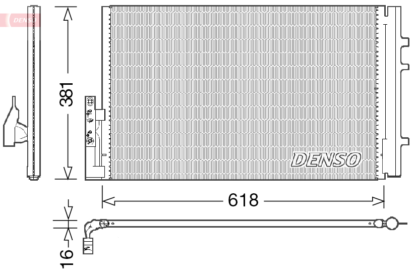 DCN05014: Конденсор кондиционера Denso DCN05014 купить