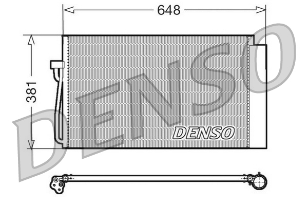 DCN05017: Конденсор кондиционера Denso DCN05017 купить