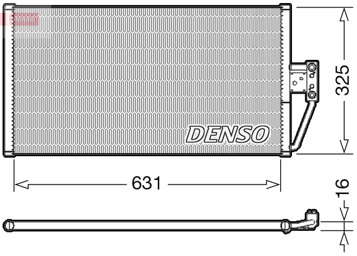 DCN05021: Конденсор кондиционера Denso DCN05021 купить