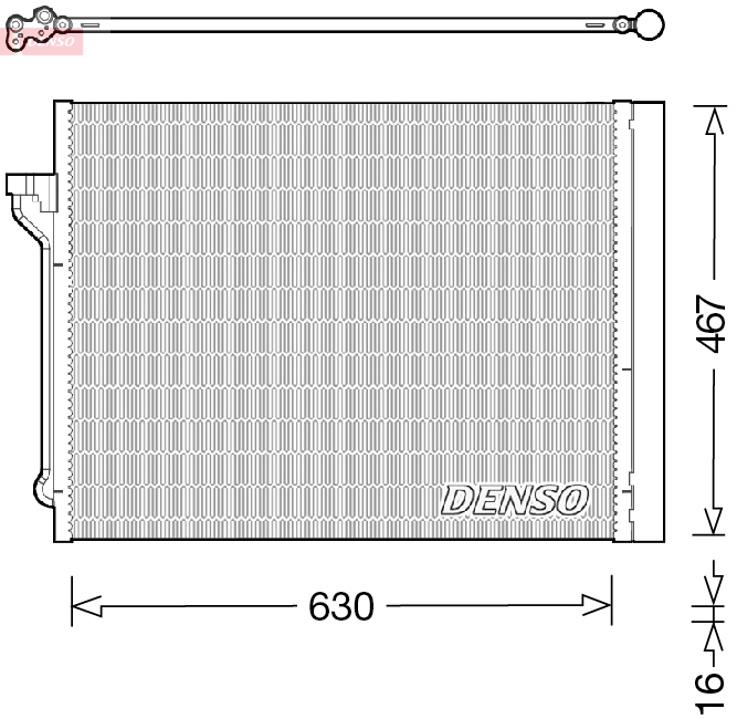 DCN05029: Конденсор кондиционера Denso DCN05029 купить