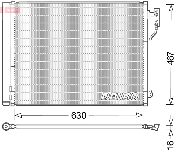 DCN05031: Конденсор кондиционера Denso DCN05031 купить