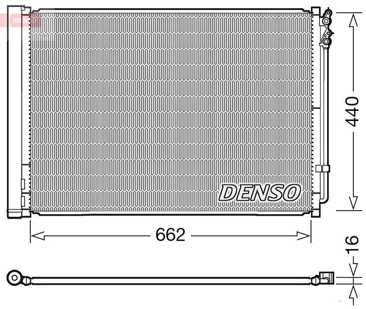 DCN05032: Конденсор кондиционера Denso DCN05032 купить