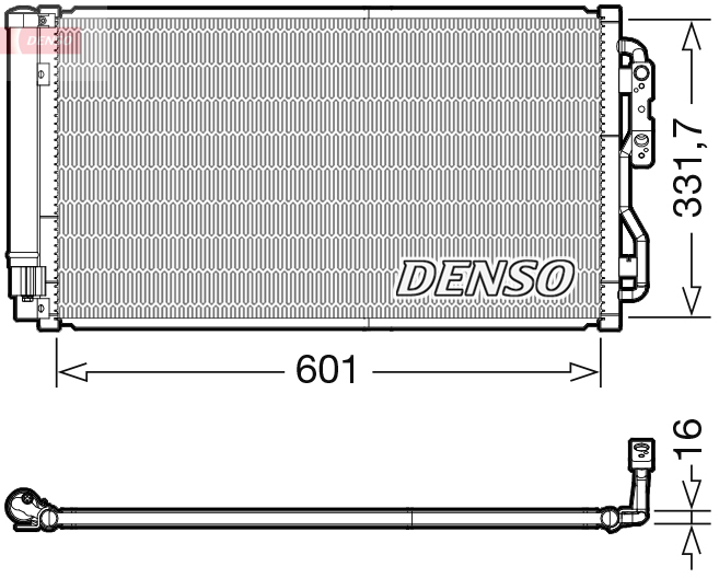 DCN05033: Конденсор кондиционера Denso DCN05033 купить