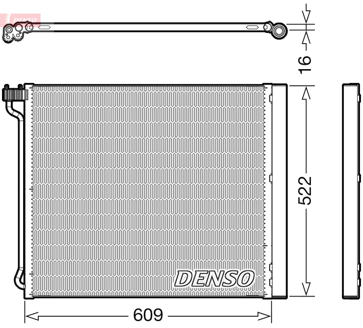 DCN05034: Конденсор кондиционера Denso DCN05034 купить