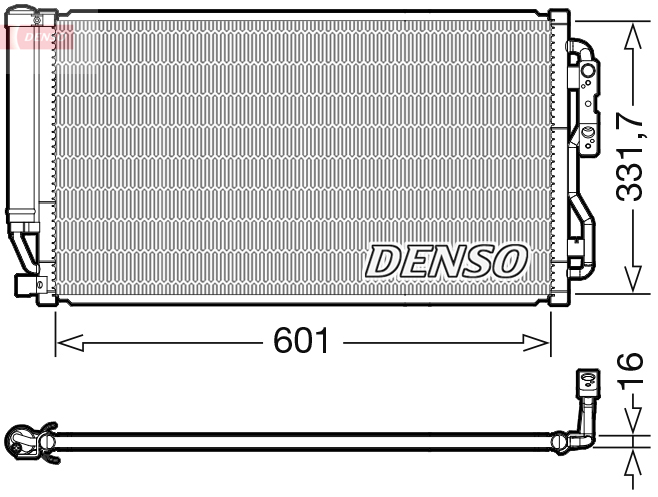 DCN05035: Конденсор кондиционера Denso DCN05035 купить